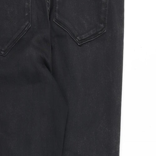 H&M Womens Grey Cotton Skinny Jeans Size 28 in L32 in Regular Button