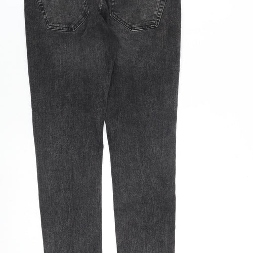 ONLY & SONS Mens Grey Cotton Skinny Jeans Size 30 in L30 in Slim Zip