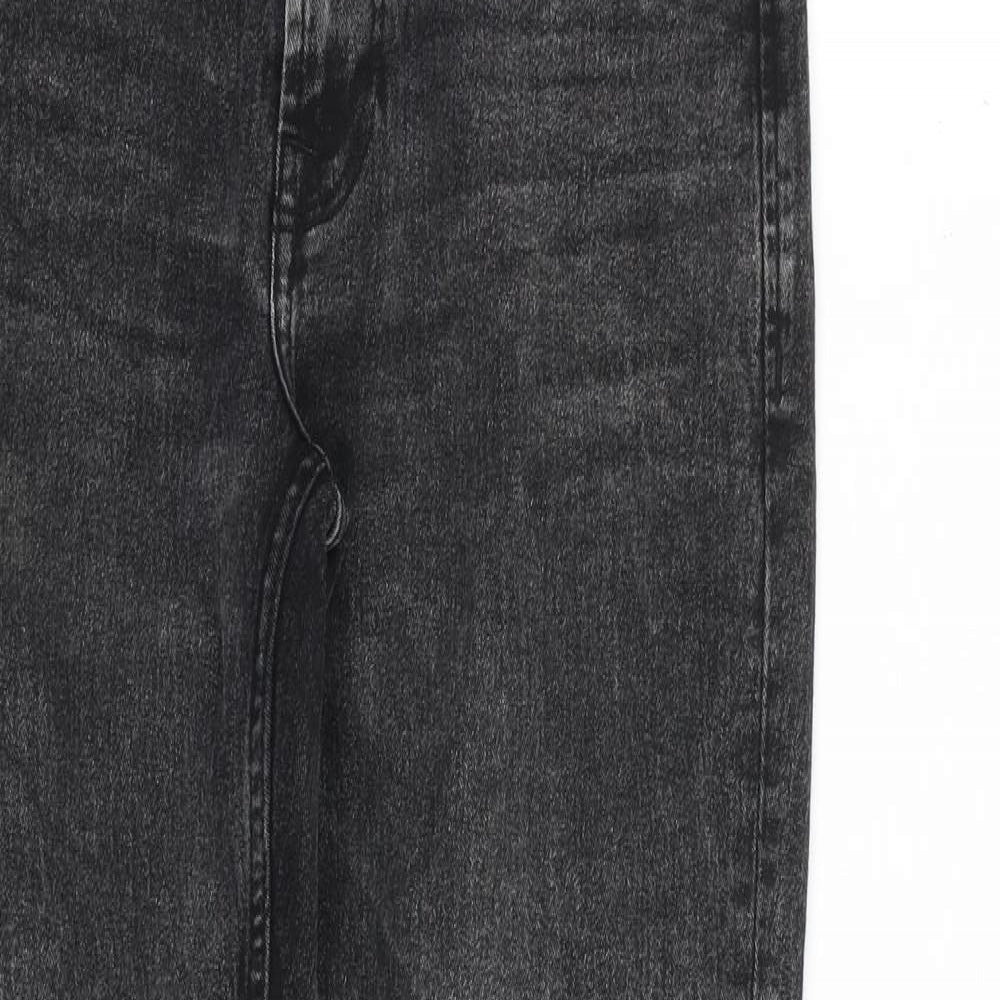 ONLY & SONS Mens Grey Cotton Skinny Jeans Size 30 in L30 in Slim Zip