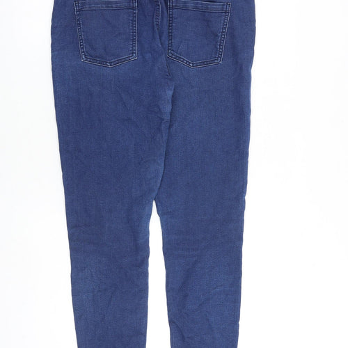 Avenue Womens Blue Cotton Skinny Jeans Size 12 L28 in Regular Zip