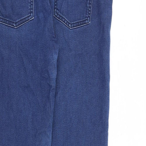 Avenue Womens Blue Cotton Skinny Jeans Size 12 L28 in Regular Zip