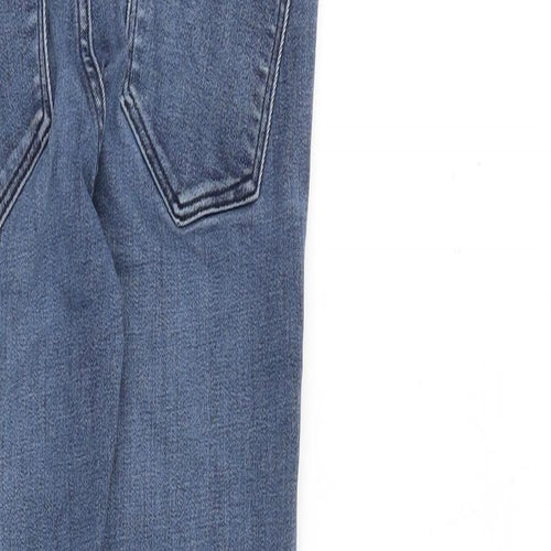 H&M Womens Blue Cotton Skinny Jeans Size 8 L29 in Regular