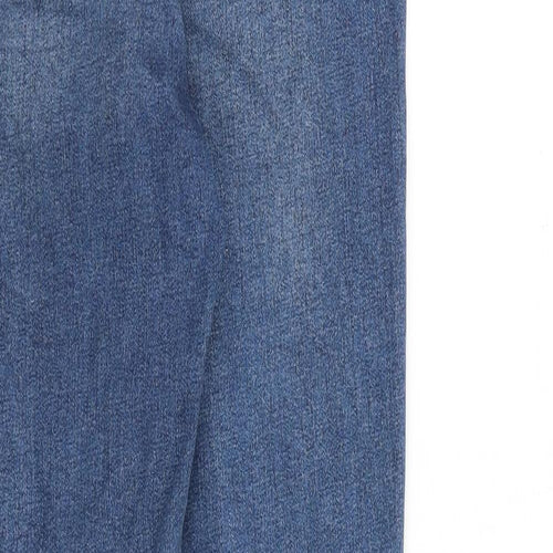 Topshop Womens Blue Cotton Skinny Jeans Size 30 in L36 in Slim Zip