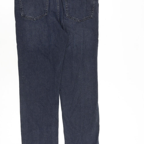 Roman Womens Blue Cotton Straight Jeans Size 10 L28 in Regular Zip