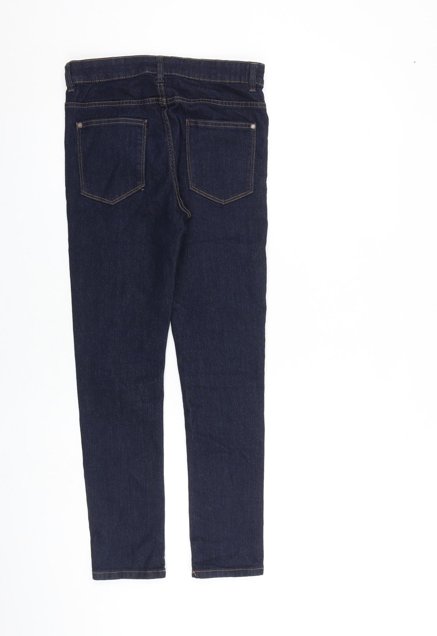 NEXT Boys Blue Cotton Skinny Jeans Size 12 Years L25 in Regular Zip