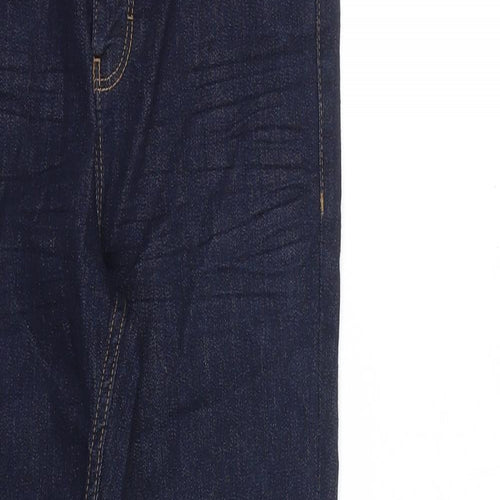 NEXT Boys Blue Cotton Skinny Jeans Size 12 Years L25 in Regular Zip