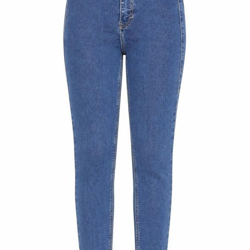 Topshop Womens Blue Cotton Skinny Jeans Size 25 in L30 in Regular Zip