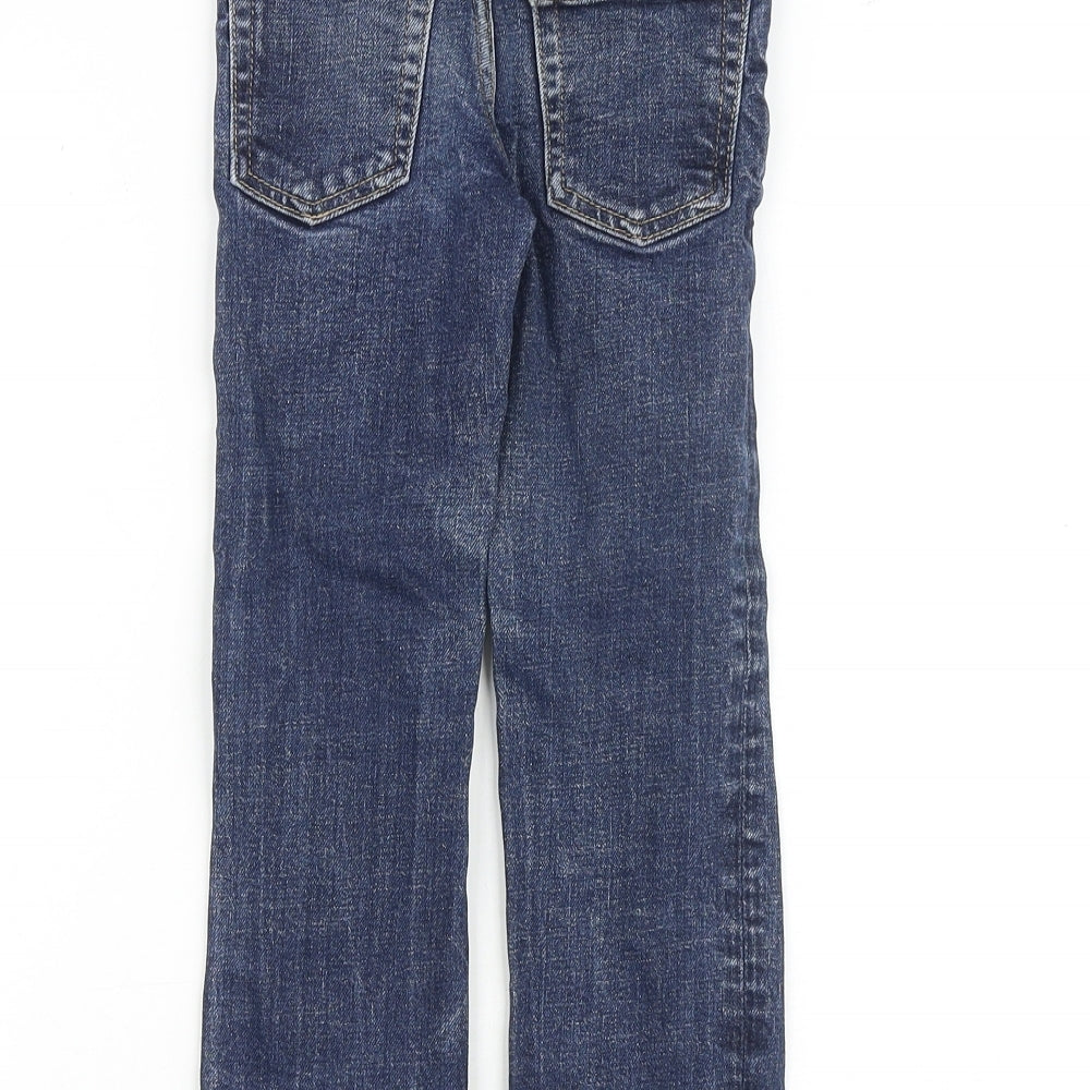 Gap Boys Blue Cotton Skinny Jeans Size 4 Years Regular Zip