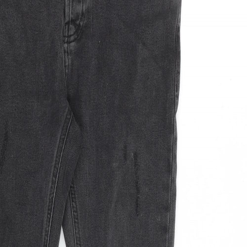 Topman Mens Grey Cotton Skinny Jeans Size 30 in L30 in Slim Button