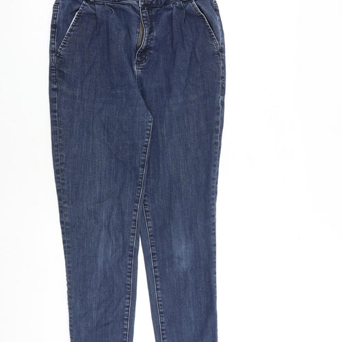 Waredenim Womens Blue Cotton Skinny Jeans Size 10 L27 in Regular Zip
