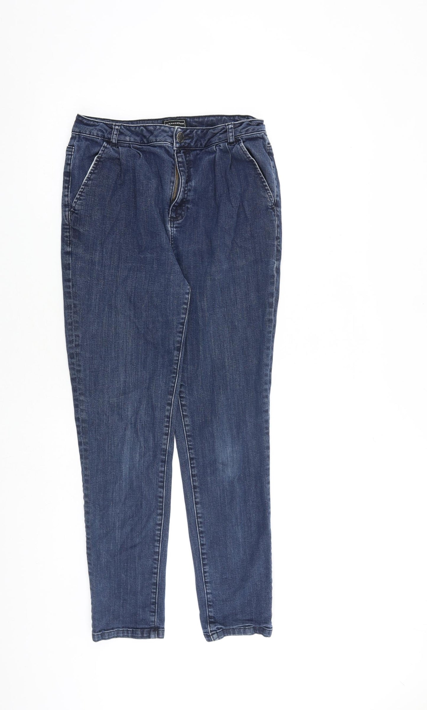 Waredenim Womens Blue Cotton Skinny Jeans Size 10 L27 in Regular Zip