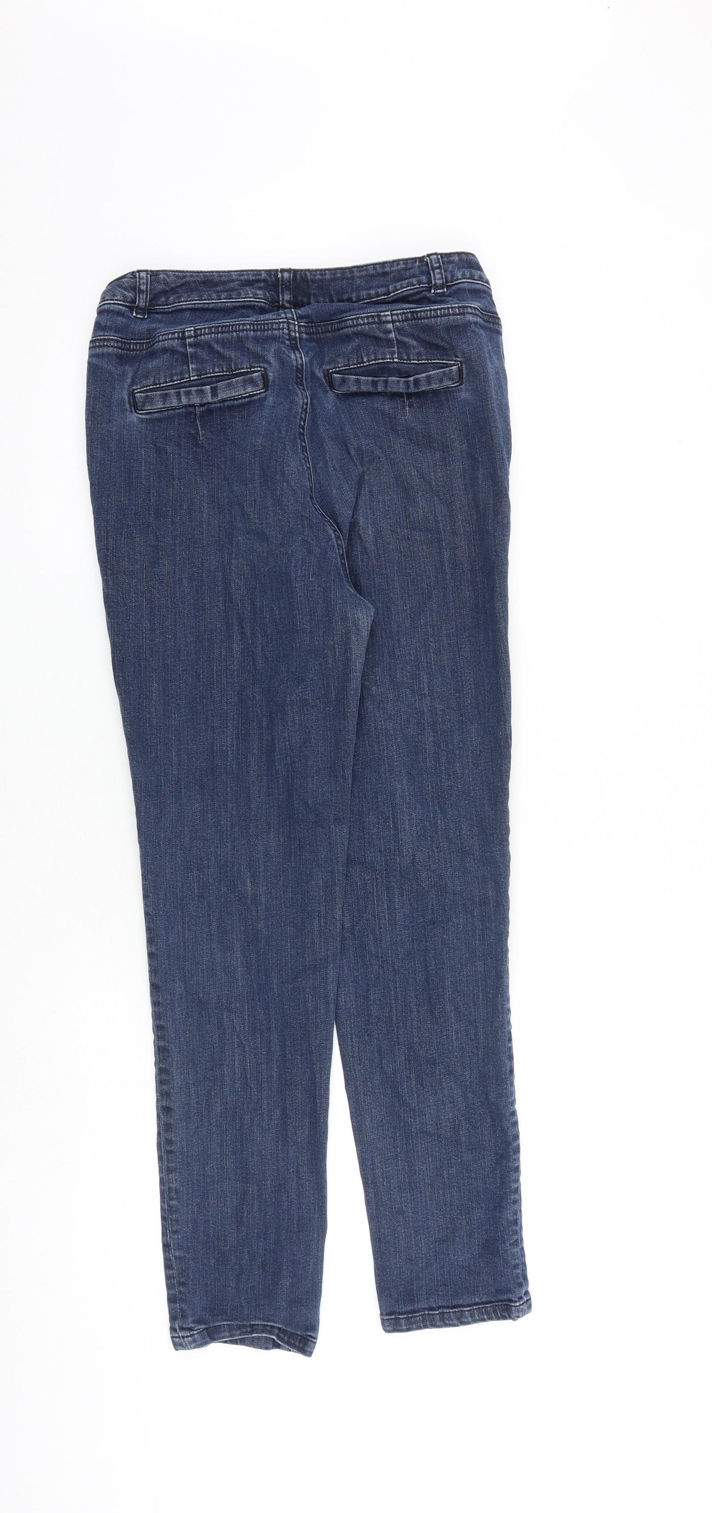 Waredenim Womens Blue Cotton Skinny Jeans Size 10 L27 in Regular Zip