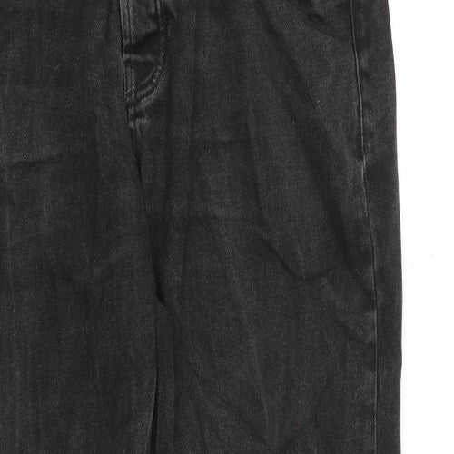 Topman Mens Grey Cotton Tapered Jeans Size 34 in L34 in Regular Button
