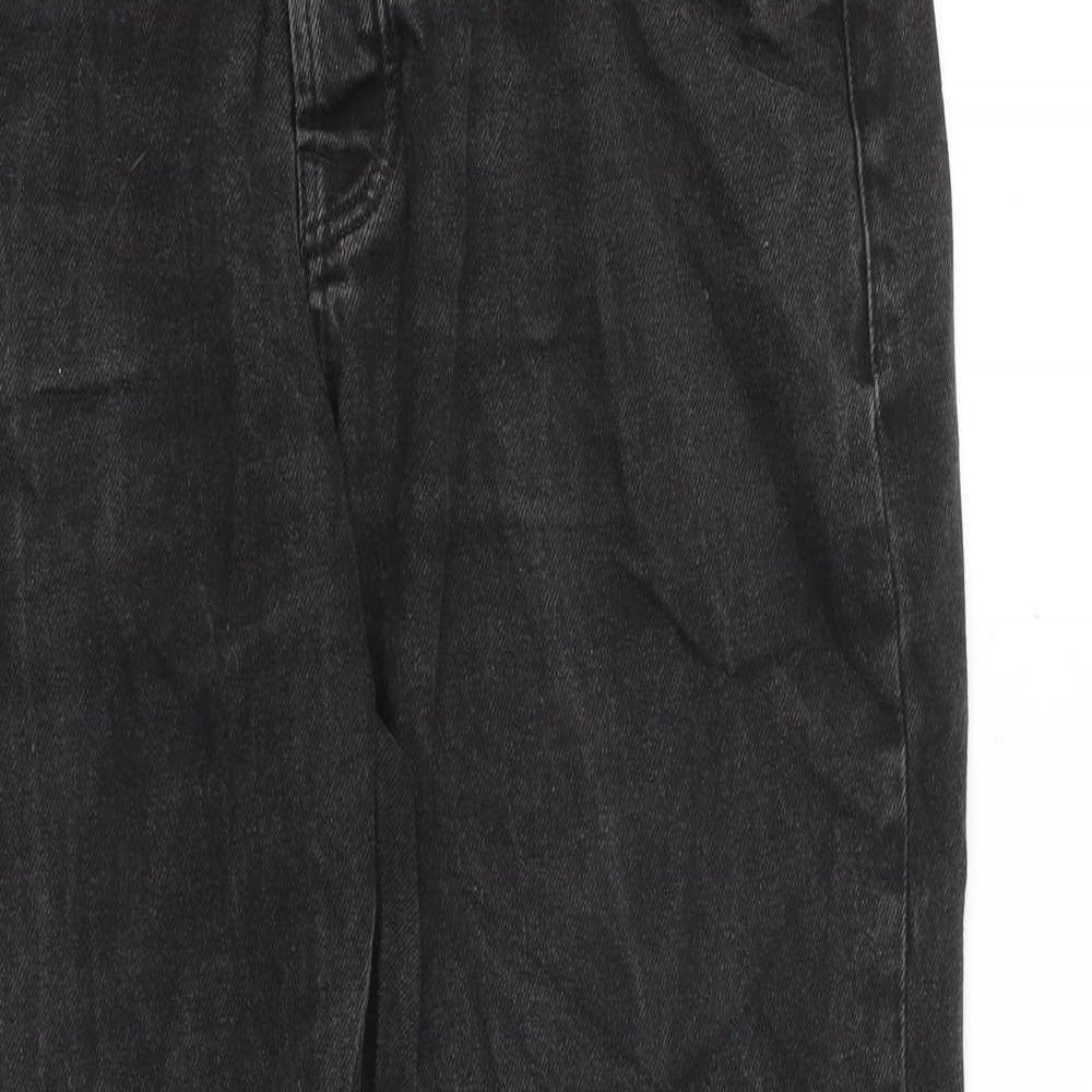 Topman Mens Grey Cotton Tapered Jeans Size 34 in L34 in Regular Button