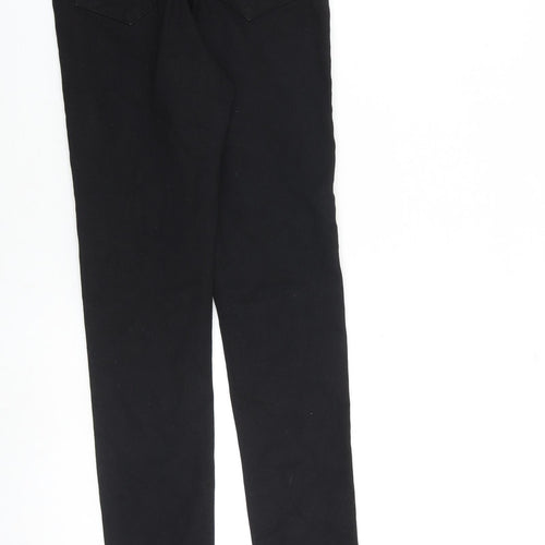 Denim & Co. Womens Black Cotton Skinny Jeans Size 10 L31 in Regular Zip
