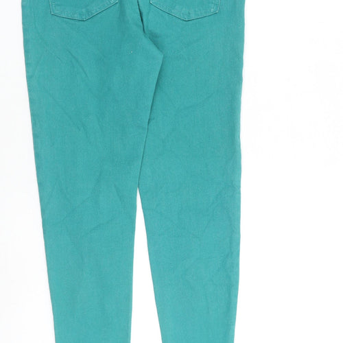 Marks and Spencer Womens Green Cotton Jegging Jeans Size 10 L28 in Regular