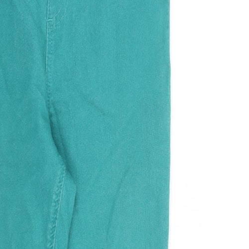 Marks and Spencer Womens Green Cotton Jegging Jeans Size 10 L28 in Regular
