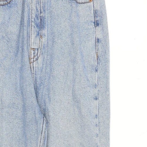 Pull&Bear Womens Blue Cotton Tapered Jeans Size 6 L27 in Regular Zip