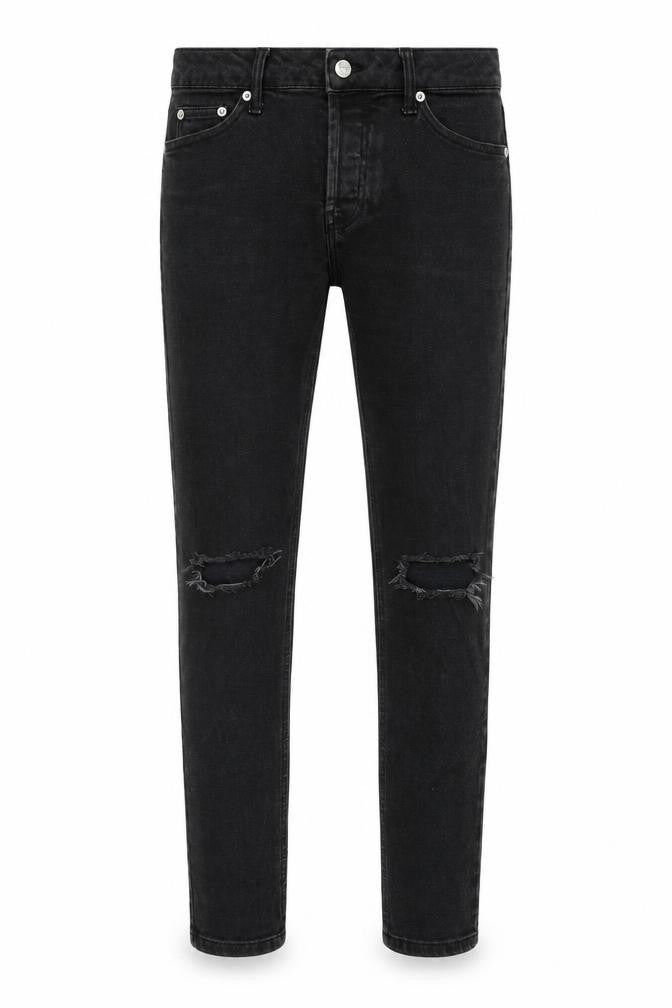 Topman Mens Grey Cotton Skinny Jeans Size 28 in L28 in Slim Zip