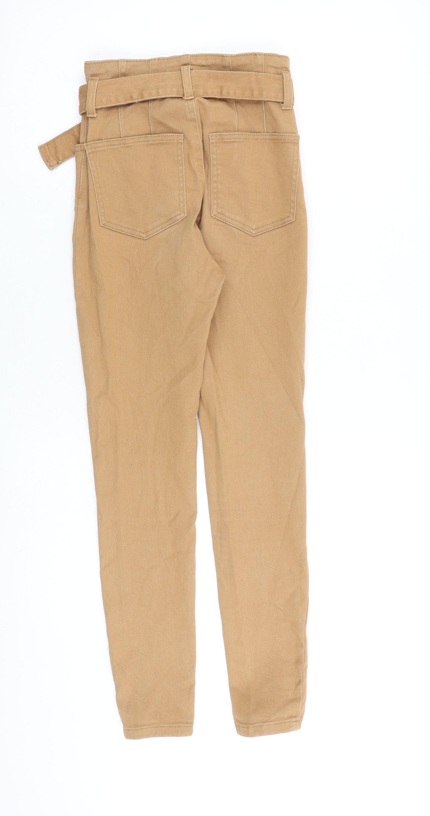 Denim & Co. Womens Brown Cotton Skinny Jeans Size 6 L27 in Regular Buckle