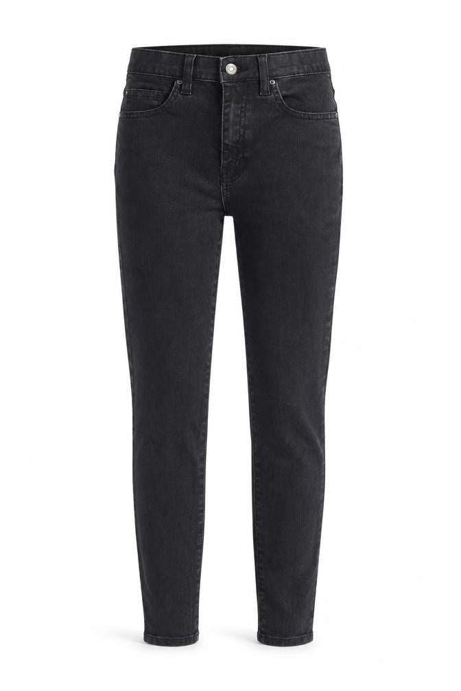 Topshop Womens Black Cotton Skinny Jeans Size 28 in L32 in Regular Zip