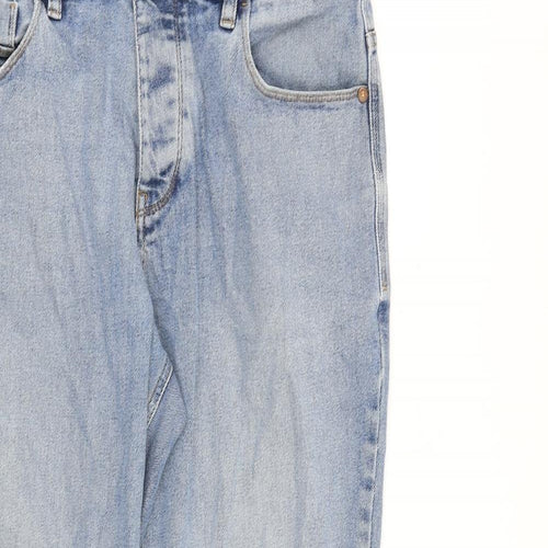 NEXT Mens Blue Cotton Straight Jeans Size 34 in L28 in Regular Zip
