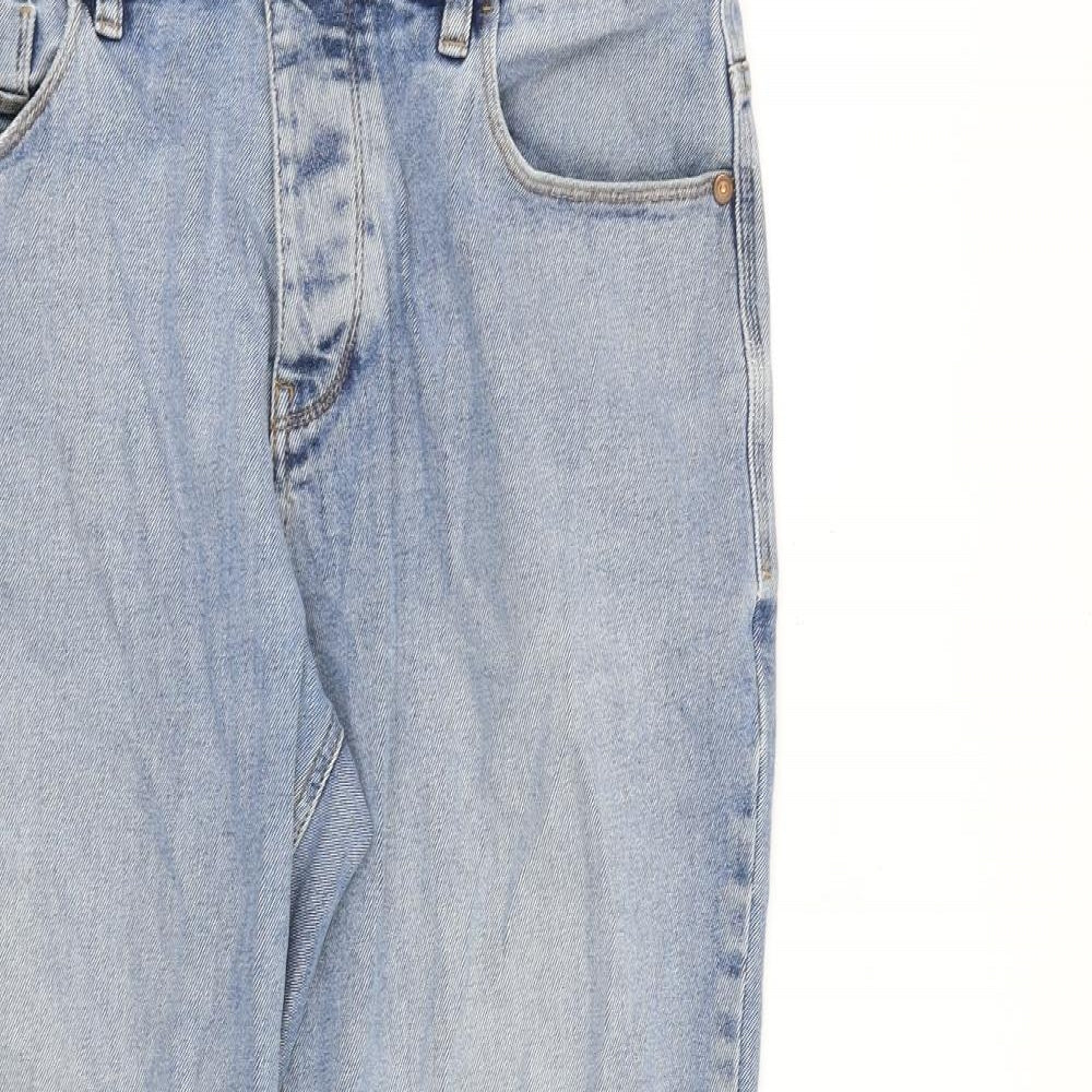 NEXT Mens Blue Cotton Straight Jeans Size 34 in L28 in Regular Zip