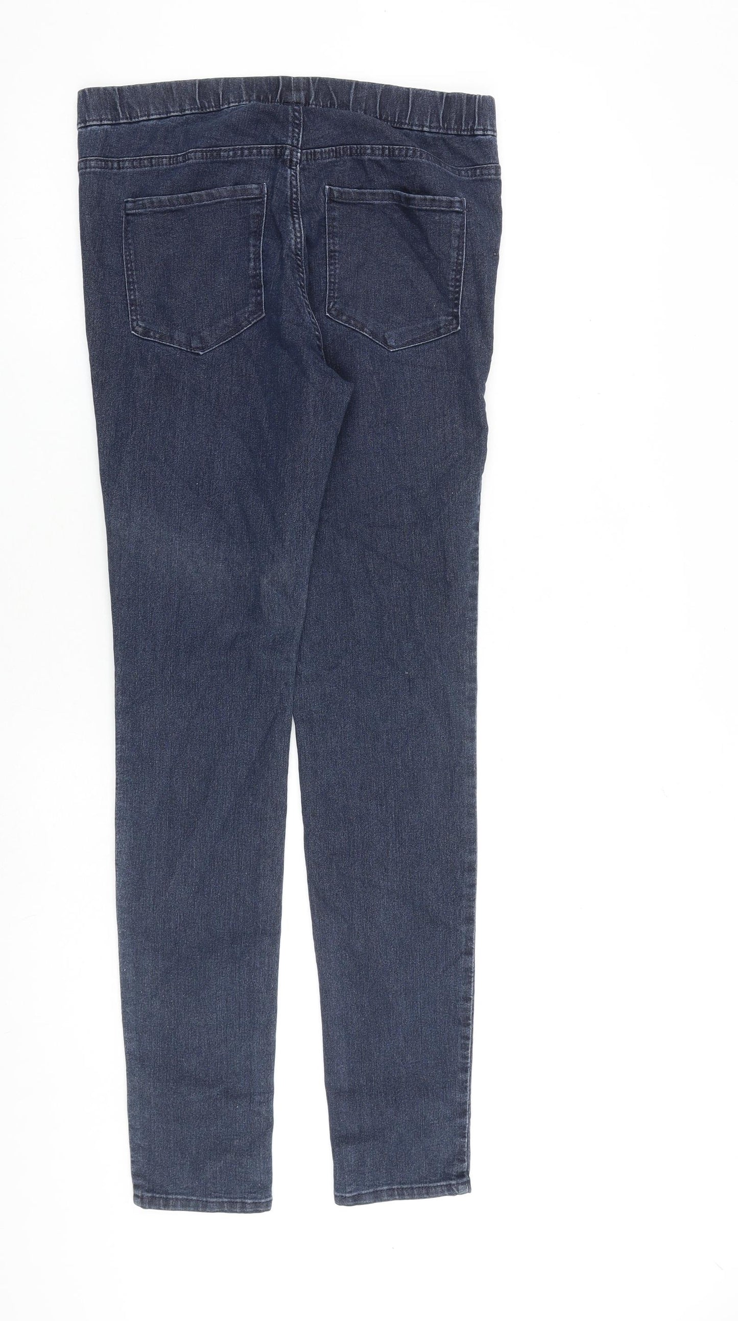 H&M Womens Blue Cotton Jegging Jeans Size 10 L32 in Regular