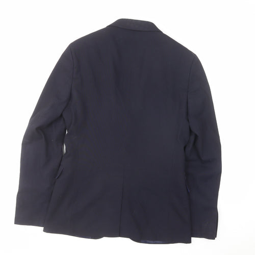 ASOS Mens Blue Polyester Jacket Suit Jacket Size 36 Regular
