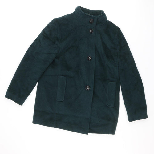 Laura Ashley Womens Green Jacket Size 12 Button