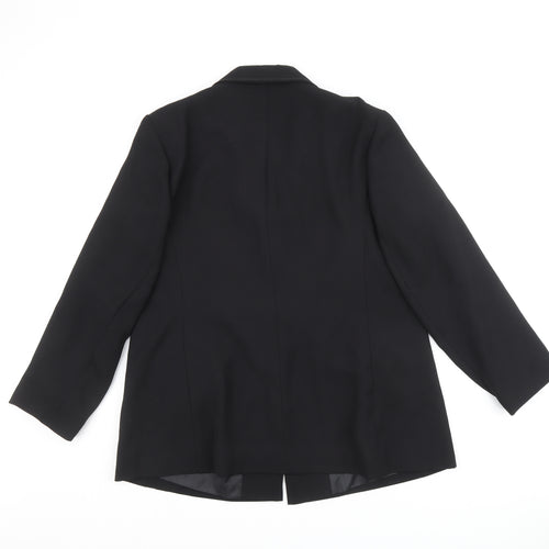 Bonmarché Womens Black Polyester Jacket Blazer Size 18