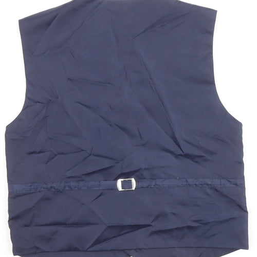 VivaKi Boys Blue Basic Jacket Waistcoat Size 12 Years Button