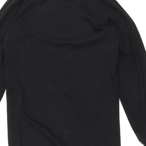Jaqueline De Yong Womens Black Polyester Jumper Dress Size M High Neck Pullover