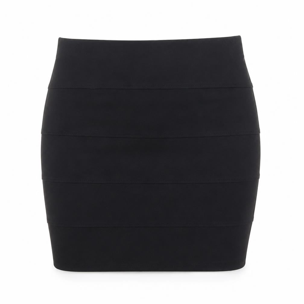 Marks and Spencer Womens Black Viscose Bandage Skirt Size 6
