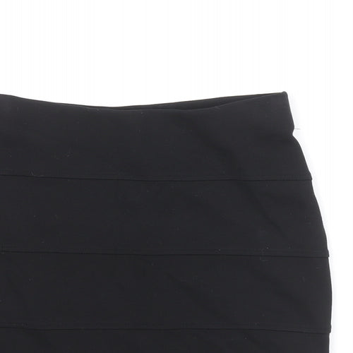 Marks and Spencer Womens Black Viscose Bandage Skirt Size 6