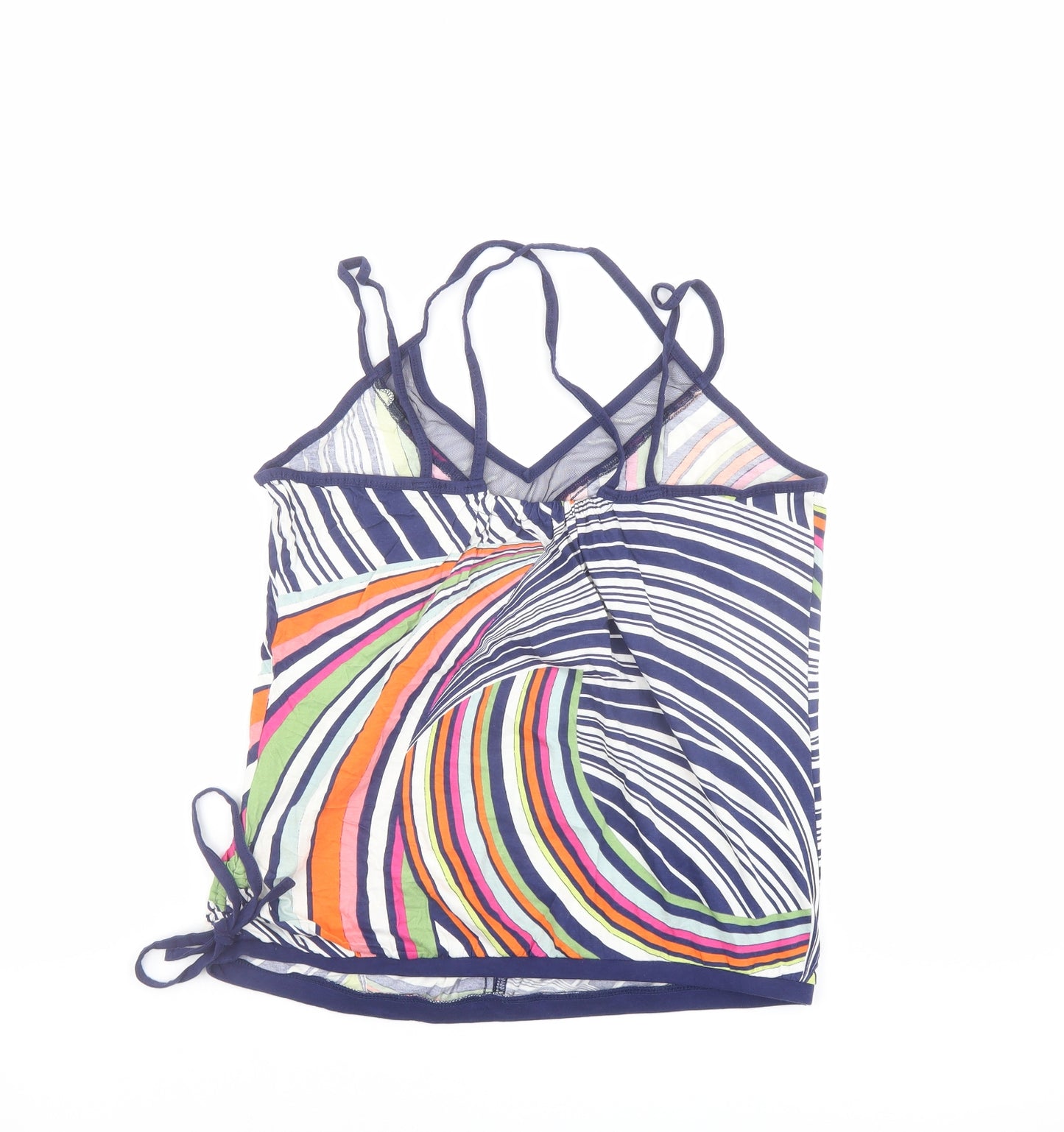 NEXT Womens Multicoloured Geometric Cotton Camisole Tank Size 14 V-Neck - Strappy