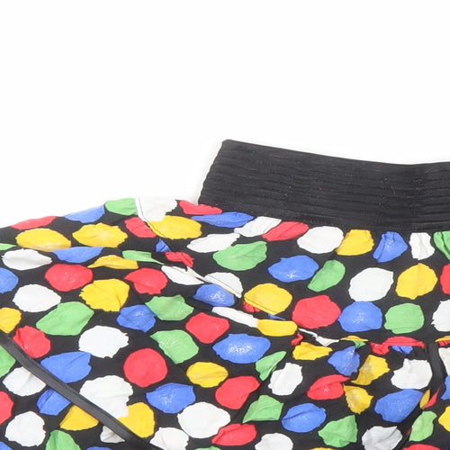 Young Canada Girls Multicoloured Polka Dot Viscose Skater Skirt Size 9-10 Years Regular Pull On - Elasticated Waist