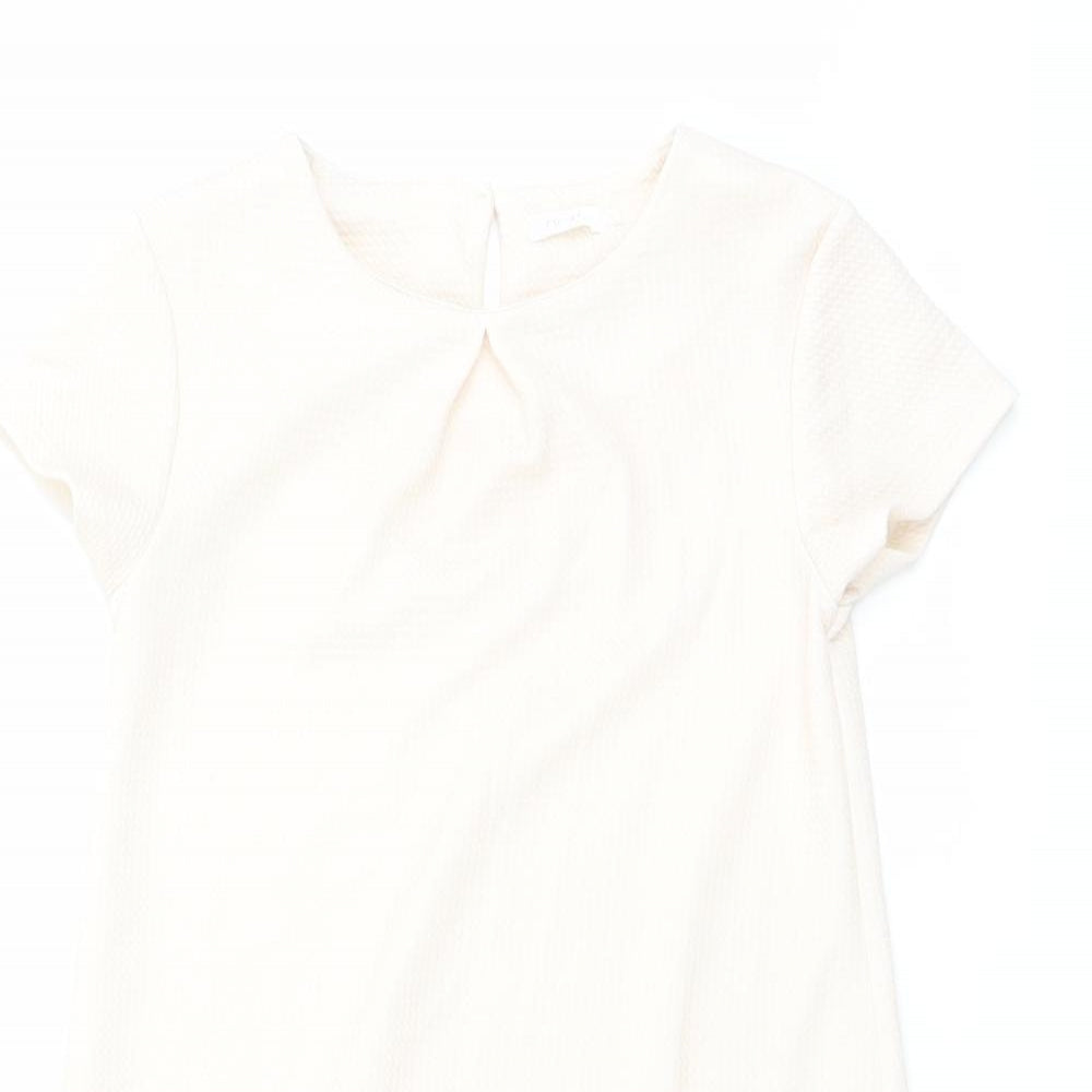 NEXT Girls Multicoloured Floral Polyester A-Line Size 9 Years Round Neck Button