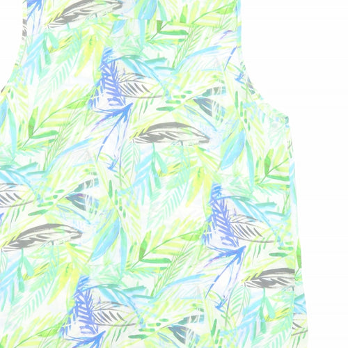 Roman Womens Multicoloured Geometric Polyester Basic Button-Up Size 18 Collared