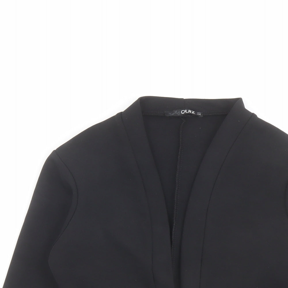 Quiz Womens Black Jacket Blazer Size 8