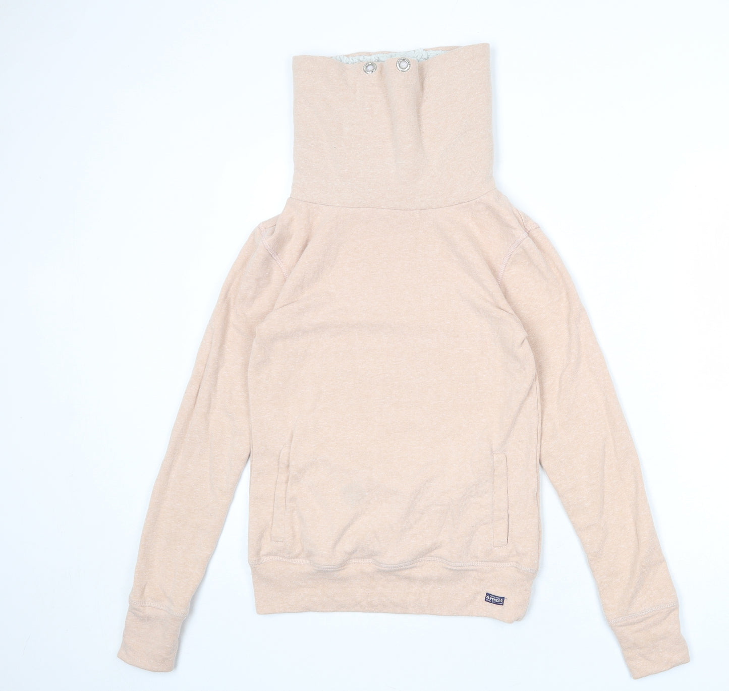 Superdry Womens Pink Polyester Pullover Sweatshirt Size XS Pullover