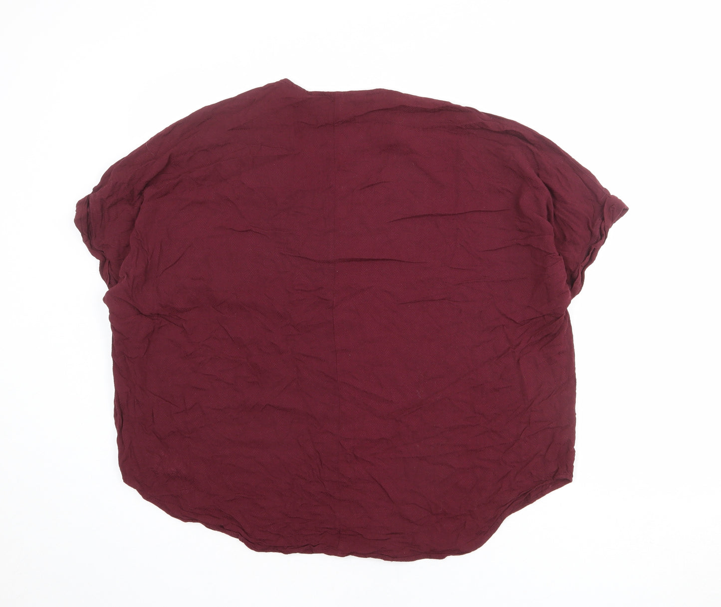 Apricot Womens Red Viscose Basic Blouse Size 16 V-Neck