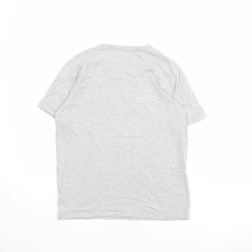 Gap Boys Grey 100% Cotton Basic T-Shirt Size L Round Neck Pullover - Let's Taco Bout It
