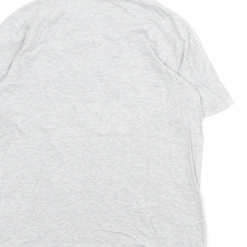 Gap Boys Grey 100% Cotton Basic T-Shirt Size L Round Neck Pullover - Let's Taco Bout It