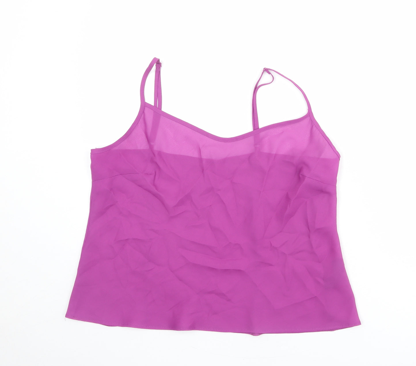 Debenhams Womens Purple Polyester Camisole Tank Size 18 V-Neck