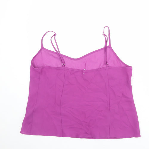 Debenhams Womens Purple Polyester Camisole Tank Size 18 V-Neck