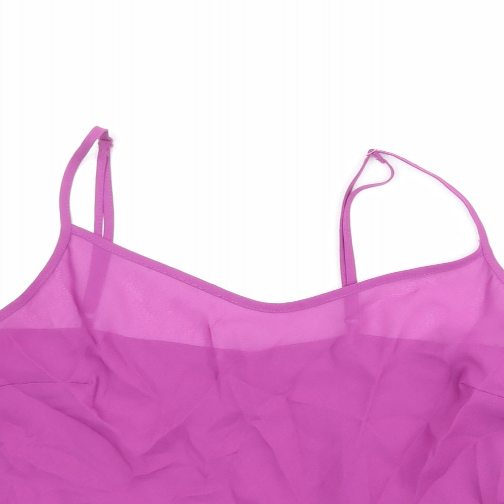 Debenhams Womens Purple Polyester Camisole Tank Size 18 V-Neck