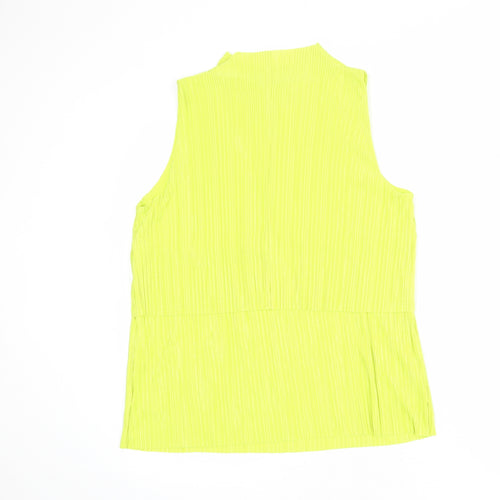 NEXT Womens Green Polyester Basic Tank Size 14 Round Neck - Plisse