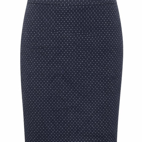 NEXT Womens Blue Polka Dot Cotton Straight & Pencil Skirt Size 10 Zip