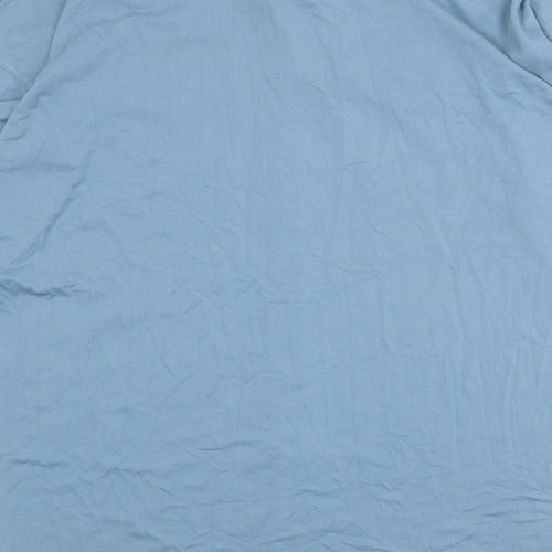 Missguided Womens Blue Polyester Shirt Dress Size 12 Collared Button